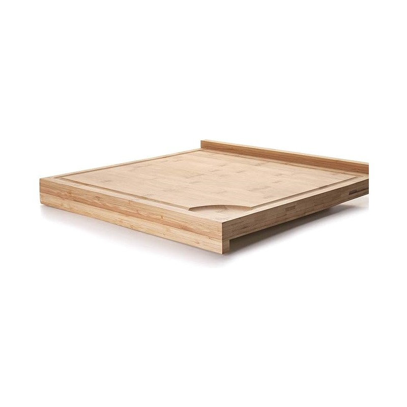 Wendbares Holzbrett zum Brotschneiden, Maße 40 x 38 cm