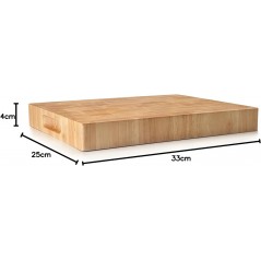 Planche en bois robuste pour couper le pain, 33x25 cm	