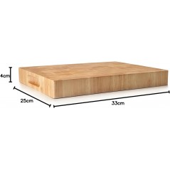 Robusto tagliere in legno per tagliare il pane, Misure 33x25 cm
