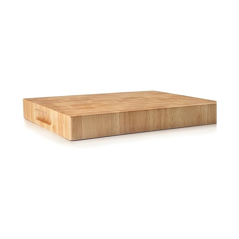 Robusto tagliere in legno per tagliare il pane, misure 53x33 cm