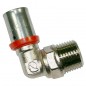 Lot de 5 Coude mâle 1/2'' pour tube multicouche 16 mm, à utiliser avec machine à sertir, gris Lot de 5 Coude mâle 1/2'' pour tube multicouche 16 mm, à utiliser avec machine à sertir, gris