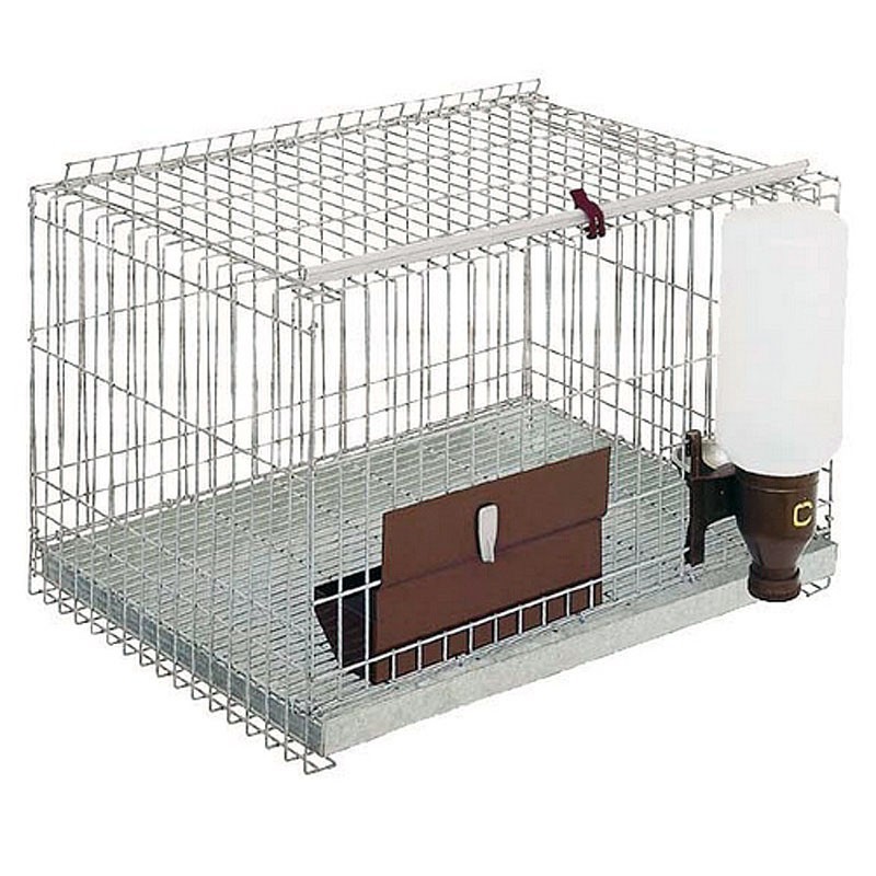 Kleintierkäfig mit 1 Abteil und Heuraufe, 58x43x38 cm Kleintierkäfig mit 1 Abteil und Heuraufe, 58x43x38 cm