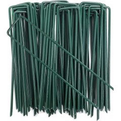 50 x Agrafes pour jardin, gazon artificiel, Piquets de Fixation de Jardin pour Toile de Paillage, Le Treillis Métallique