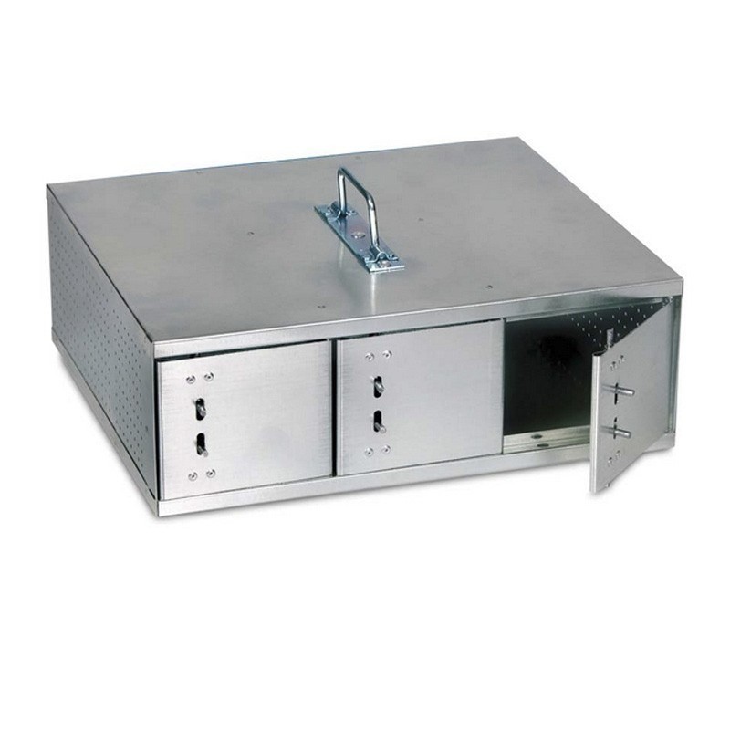 Gabbia di Trasporto Galvanizzata 3 Compartimenti per Furetti, 36x30x13 cm, 2,4 Kg Gabbia di Trasporto Galvanizzata 3 Compartimenti per Furetti, 36x30x13 cm, 2,4 Kg