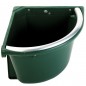 Mangiatore d'angolo per Cavalli 20 L, Bordo Anti-Gaspo in Metallo Galvanizzato Pesante, Tappo, 39x39x27 cm Mangiatore d'angolo per Cavalli 20 L, Bordo Anti-Gaspo in Metallo Galvanizzato Pesante, Tappo, 39x39x27 cm
