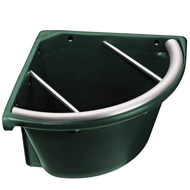 Reinforced corner feeder with bars