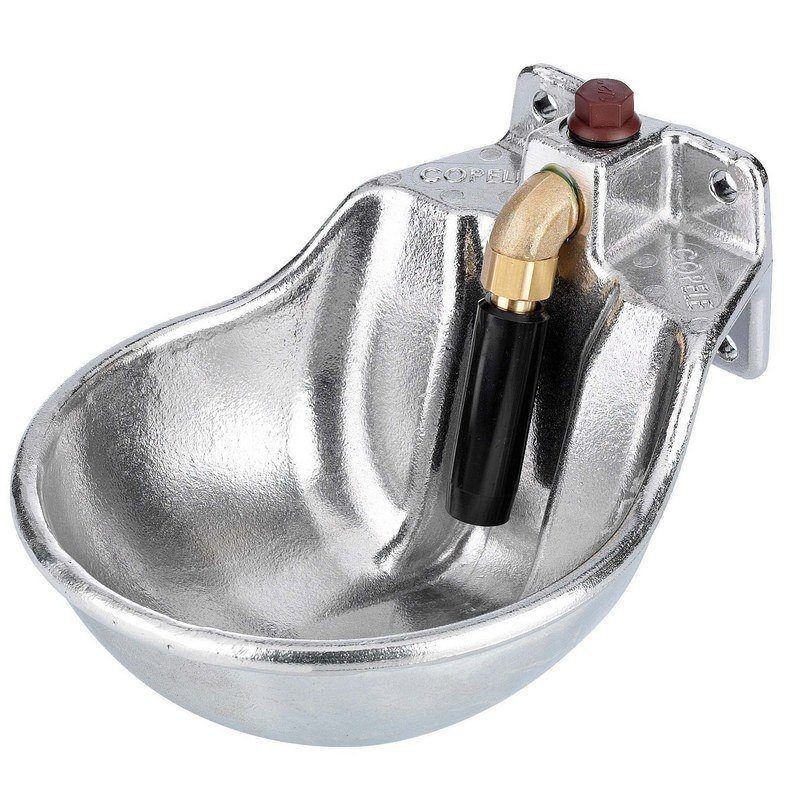 Bevitore in Metallo in Ghisa con Pulsante per Cavallo 10 L, 22x28x18 cm