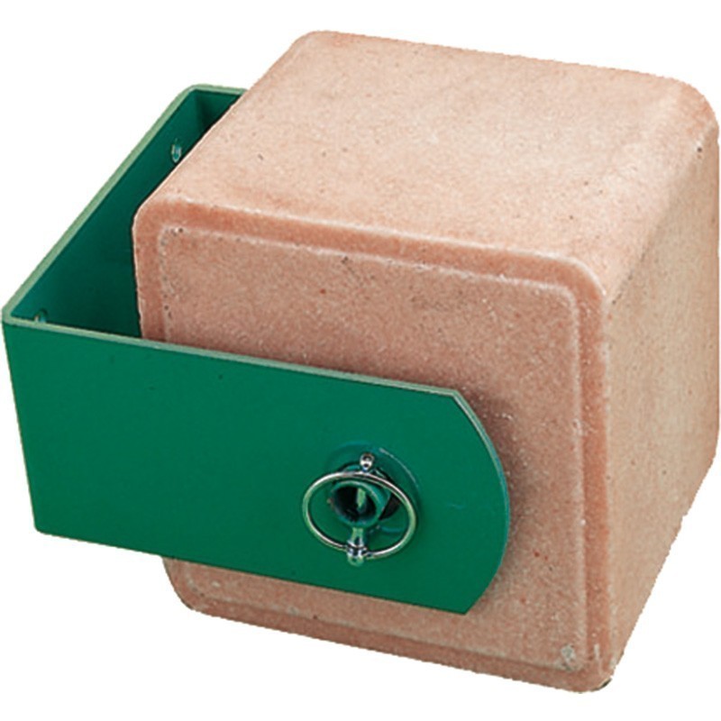 Suporte de metal resistente e durável para pedras de sal para cavalos - Ideal para sal mineral e montagem na parede.