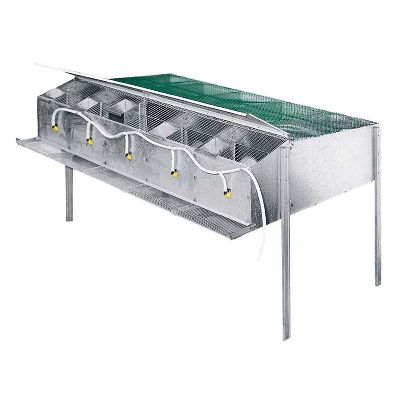 Gabbia da Allevamento per Uccelli - Perdix, 5 compartimenti, 204x108x105 cm