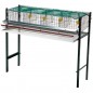 Verzinkter Vogelkäfig mit 4 Abteilen, mit Futtertrögen und Tränken, 105x47x90 cm Verzinkter Vogelkäfig mit 4 Abteilen, mit Futtertrögen und Tränken, 105x47x90 cm