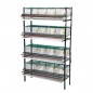 Gabbia per Uccelli galvanizzata con 16 compartimenti, con mangiatoie e beverini, 105x47x172 cm Gabbia per Uccelli galvanizzata con 16 compartimenti, con mangiatoie e beverini, 105x47x172 cm