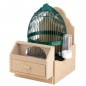 Reclamation cage with support and drinker Reclamation cage with support and drinker