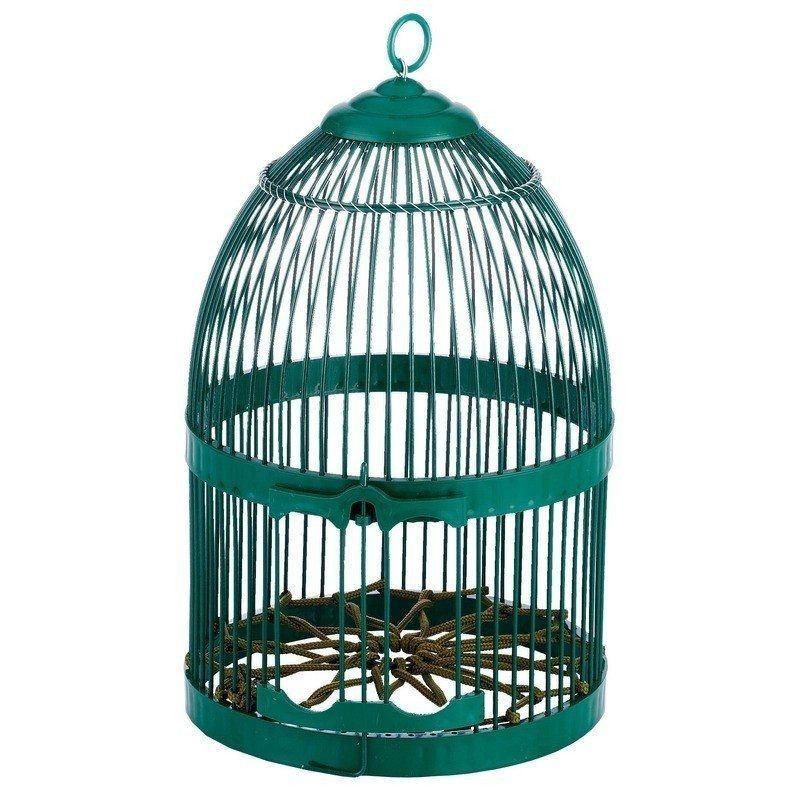 Cage oiseaux ronde 23x35 cm, Cage à oiseaux à perdrix, vert