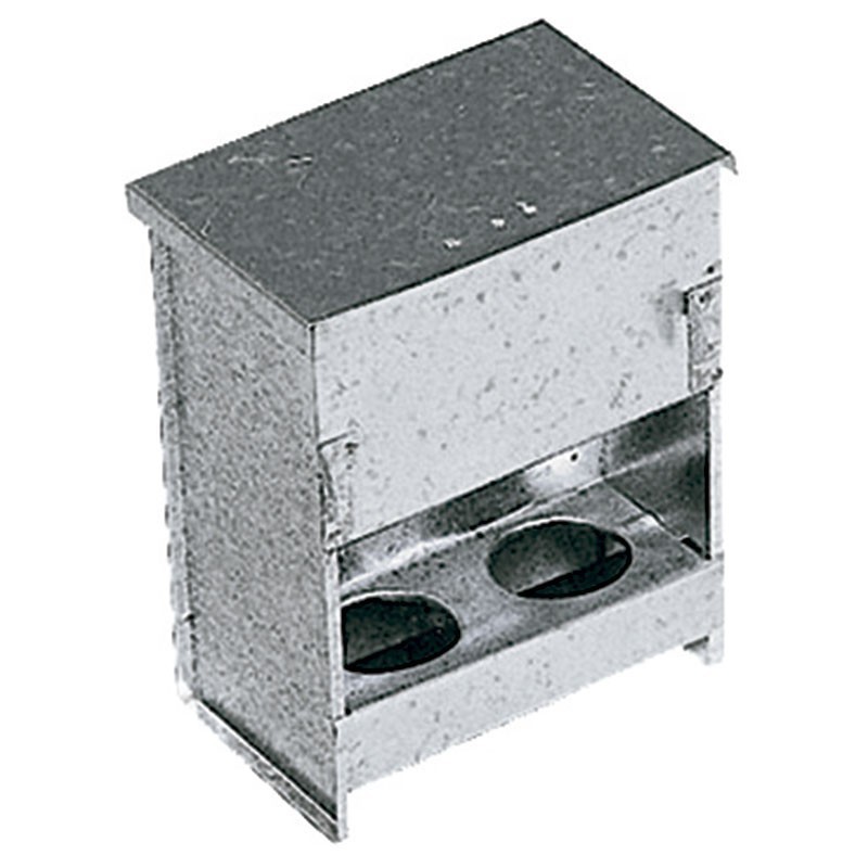 Mangeoire en acier inoxydable pour perdrix avec couvercle, 15 x 11 x 20 cm - Petite trémie à oiseaux Mangeoire en acier inoxydable pour perdrix avec couvercle, 15 x 11 x 20 cm - Petite trémie à oiseaux