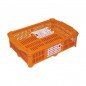 Gabbia di trasporto in plastica 67x45x15 cm con porta anteriore scorrevole per bestiame e agricoltura