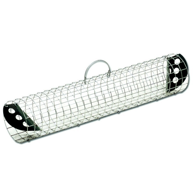 Piège Vivant Réutilisable 60x15 cm Piège à cage galvanisé pour animaux chats, rongeurs et lapins Piège Vivant Réutilisable 60x15 cm Piège à cage galvanisé pour animaux chats, rongeurs et lapins
