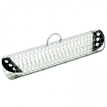 Armadilha Reutilizável para Animais 60x15 cm Armadilha gaiola galvanizada para animais, gatos, roedores e coelhos