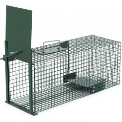 Gaiola de captura para coelhos 23 x 60 x 23 cm
