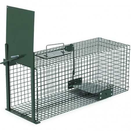 Gaiola de captura para coelhos 23 x 60 x 23 cm