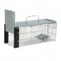 Wiederverwendbare Lebendfalle 41x16x17 cm Galvanisierte Käfigfalle für Marder, Katzen, Ratten und Nagetiere Wiederverwendbare Lebendfalle 41x16x17 cm Galvanisierte Käfigfalle für Marder, Katzen, Ratten und Nagetiere