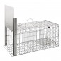Armadilha para animais vivos Gaiola Armadilha para animais 75x37x34 cm com 2 entradas para coelhos, gatos, raposas, guaxinins Armadilha para animais vivos Gaiola Armadilha para animais 75x37x34 cm com 2 entradas para coelhos, gatos, raposas, guaxinins