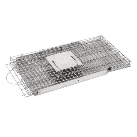 Gaiola de captura para gatos galvanizada 37x75x34 cm