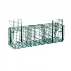 Gaiola de captura para pombos com 3 compartimentos, 90 x 30 x 30 cm