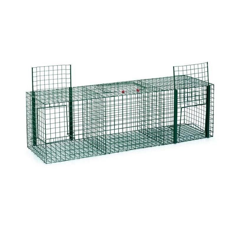 Piège Vivant Réutilisable 90x30x30 cm 3 départements, Piège d'animaux Cage pour pigeons et oiseaux