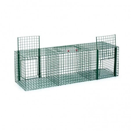 Piège Vivant Réutilisable 90x30x30 cm 3 départements, Piège d'animaux Cage pour pigeons et oiseaux