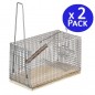 2 x Piege a Souris Vivante, Piège de Capture, Piege a Rat Cage Réutilisable, 29x14x12 cm