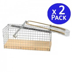 2 x Piege a Souris Vivante, Piège de Capture, Piege a Rat Cage Réutilisable, 27x10x10 cm