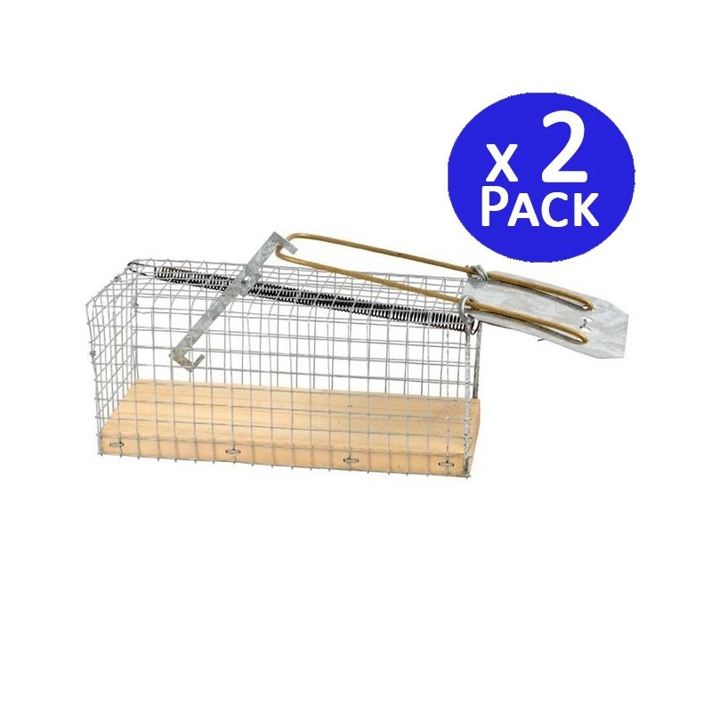 Lot de 2 Piege a Souris Vivante, Piège de Capture, Piege a Rat Cage Réutilisable, 27x10x10 cm Lot de 2 Piege a Souris Vivante, Piège de Capture, Piege a Rat Cage Réutilisable, 27x10x10 cm
