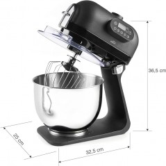 Delicy Electric Blender, 5 Speeds, Manual Control Panel, Stainless Steel, 1000W, 5 L, 5 liters, Black