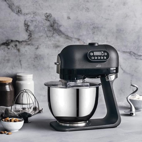 Mixeur électrique Delicy, 5 vitesses, panneau de commande manuel, acier inoxydable, 1000 W, 5 L, 5 litres, noir