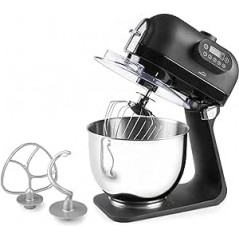 Delicy Electric Mixer, 5 Speeds, Manual Control Panel, Stainless Steel, 1000W, 5 L, 5 liters, Black