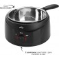 Banho-maria, recipiente elétrico com concha removível de aço inoxidável, 16 cm, profundidade 7 cm Banho-maria, recipiente elétrico com concha removível de aço inoxidável, 16 cm, profundidade 7 cm