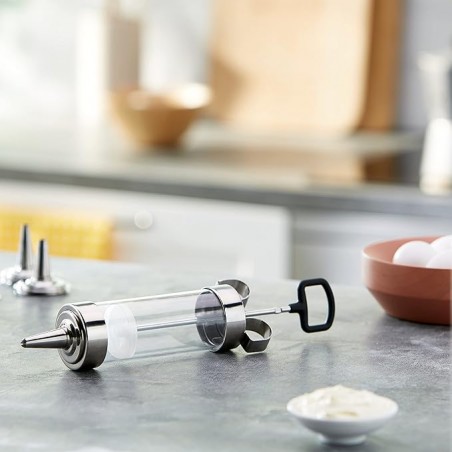 Pistolet de décoration de pâtisserie d'une capacité de 250 ml, mesurant 10x10x10 cm