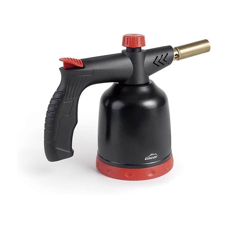Chalumeau de cuisine, chalumeau à gaz professionnel, allumage piézoélectrique, flamme réglable, rechargeable avec cartouches Chalumeau de cuisine, chalumeau à gaz professionnel, allumage piézoélectrique, flamme réglable, rechargeable avec cartouches