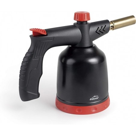 Professioneller Gas-Küchenbrenner | Brenner mit Piezozündung und einstellbarer Flamme | Spritzpistole 1300 °C 1,7 kW