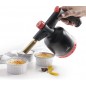 Chalumeau de cuisine, chalumeau à gaz professionnel, allumage piézoélectrique, flamme réglable, rechargeable avec cartouches Chalumeau de cuisine, chalumeau à gaz professionnel, allumage piézoélectrique, flamme réglable, rechargeable avec cartouches