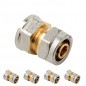 5 Stück Innengewinde 3/4'' für Mehrschicht Kompressionsrohr 25mm, ohne dass eine Crimpmaschine erforderlich ist, grau