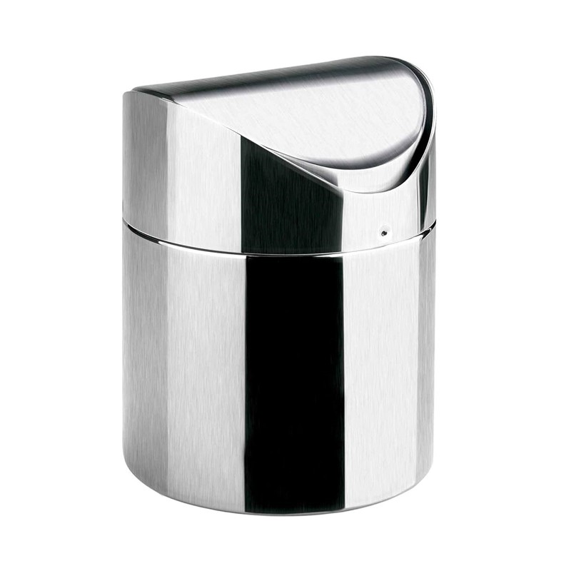 Poubelle de table Lacor en acier inoxydable | Poubelle décorative | Poubelle hygiénique 12 x 16 cm