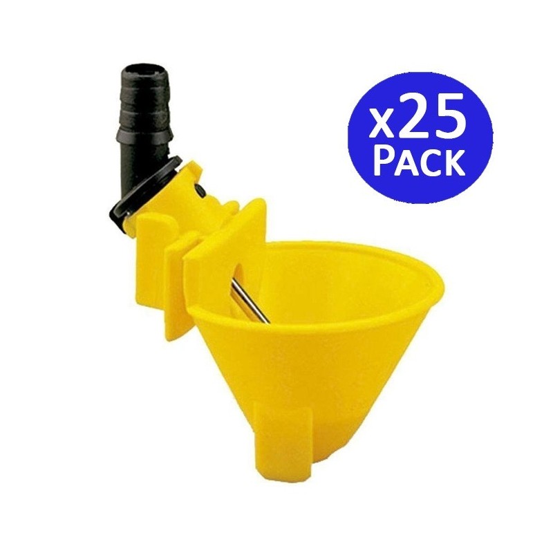 Trinkbrunnen für Hühner und Rebhühner. 25 Stück.