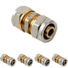 5 Stück Hülse für Mehrschicht Kompressionsschlauch 25 mm, ohne Crimpmaschine, grau