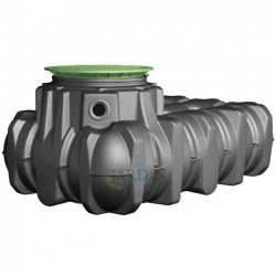 Eingrabbarer Wassertank aus Polypropylen 1500 L. Regenwasserspeicher Platin Graf, 210x125x102 cm