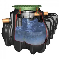 Shallow polyethylene tank 1500 liters