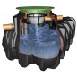 Réservoir d'eau en polypropylène enterré 1500 L. Recuperateur d'eau de pluie Platin Graf, 210x125x102 cm