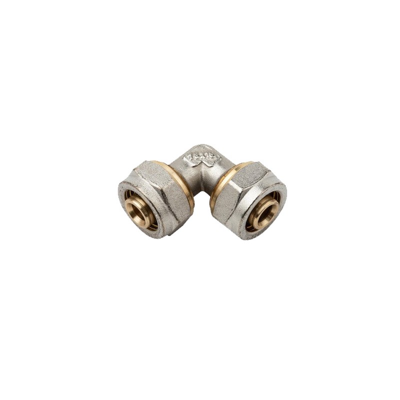 Coude pour tube de compression multicouche 20 mm, sans machine à sertir, gris Coude pour tube de compression multicouche 20 mm, sans machine à sertir, gris