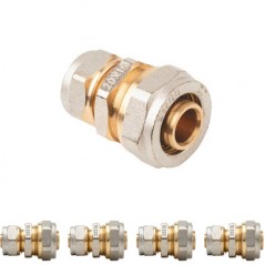 5er Pack Reduziermuffe 20-16 für 20 mm Pressverbundrohr, ohne Pressmaschine, grau.