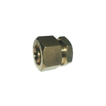 16 mm compression multilayer tube plug, no need for a crimping machine, grey.